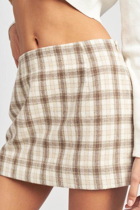 SQUARE PRINTED MINI SKIRT - Shop Style & More | Fresh Looks, Everyday Deals & Free Shipping