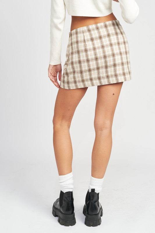 SQUARE PRINTED MINI SKIRT - Shop Style & More | Fresh Looks, Everyday Deals & Free Shipping