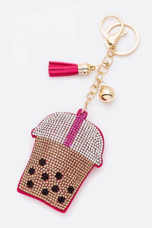 Boba Milk Tea Stone Pillow Key Chain - Shop Style & More | Fresh Looks, Everyday Deals & Free Shipping