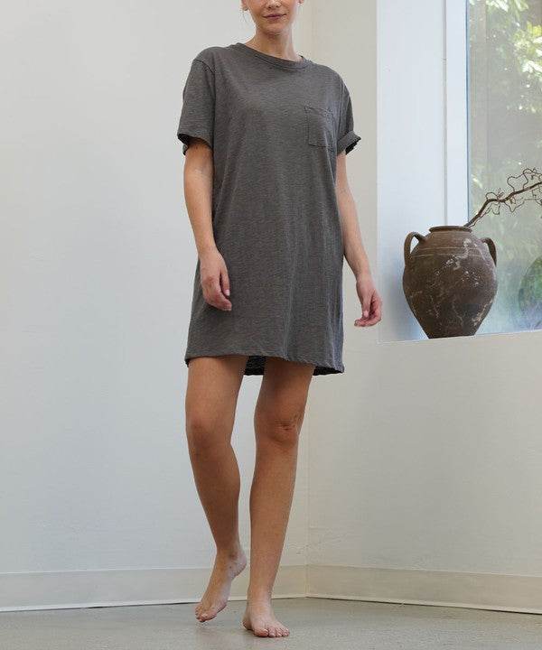 COTTON SLUB T SHIRTS DRESS - Shop Style & More | Fresh Looks, Everyday Deals & Free Shipping