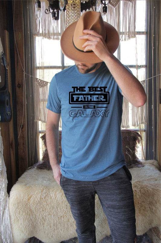 Best Father in the Galaxy Graphic Mens Tee - Shop Style & More | Fresh Looks, Everyday Deals & Free Shipping