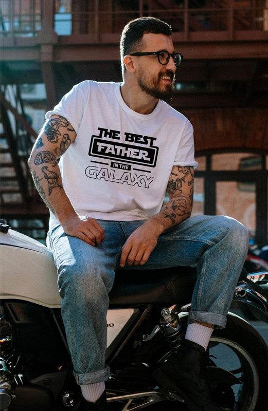 Best Father in the Galaxy Graphic Mens Tee - Shop Style & More | Fresh Looks, Everyday Deals & Free Shipping