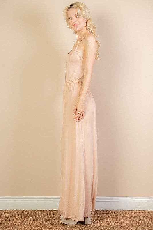 Button Front Wide Leg Jumpsuit - Shop Style & More | Fresh Looks, Everyday Deals & Free Shipping