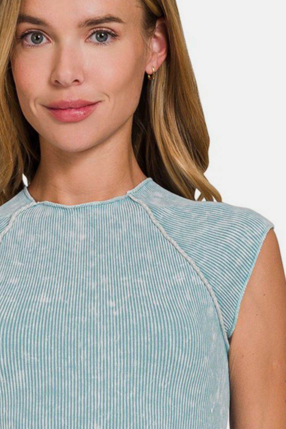 Zenana Ribbed Round Neck Cropped Top - Shop Style & More | Fresh Looks, Everyday Deals & Free Shipping