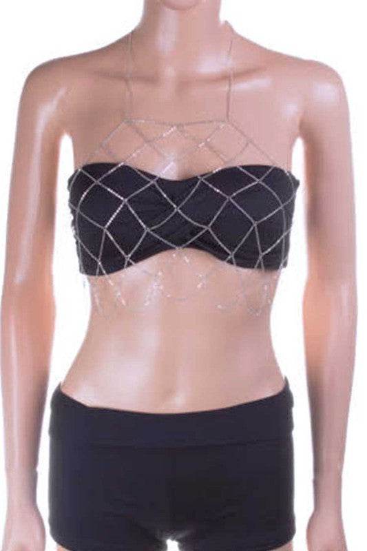 Iconic Chain Net Halter Bra Chain - Shop Style & More | Fresh Looks, Everyday Deals & Free Shipping