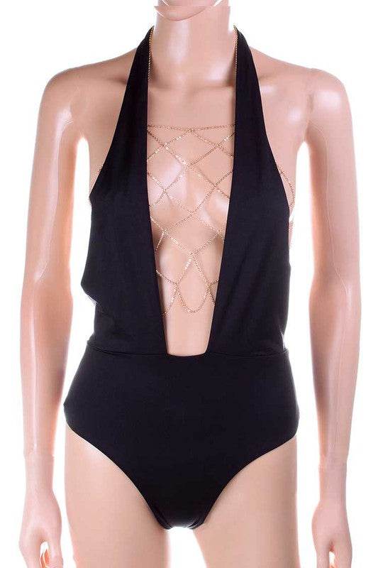 Iconic Chain Net Halter Bra Chain - Shop Style & More | Fresh Looks, Everyday Deals & Free Shipping