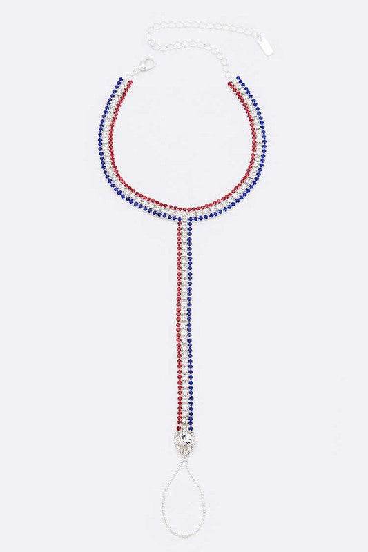 Americana Rhinestone Anklet - Shop Style & More | Fresh Looks, Everyday Deals & Free Shipping