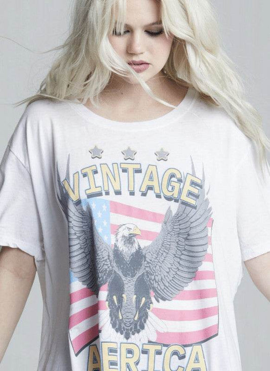 302365 - Vintage America One Size T-Shirt Dress - Shop Style & More | Fresh Looks, Everyday Deals & Free Shipping