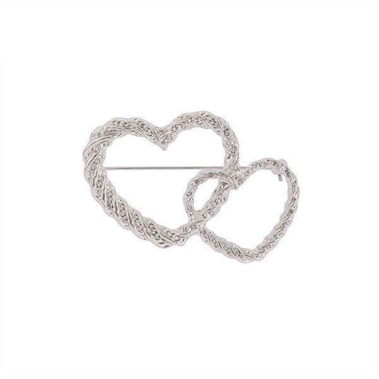VINTAGE DOUBLE HEART BROOCH - Shop Style & More | Fresh Looks, Everyday Deals & Free Shipping