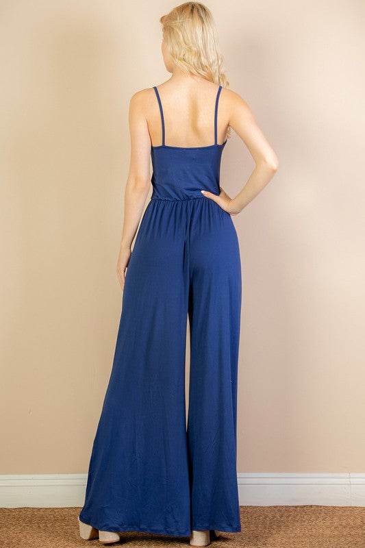 Button Front Wide Leg Jumpsuit - Shop Style & More | Fresh Looks, Everyday Deals & Free Shipping