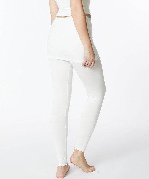 BAMBOO PRE WASHED One Piece Skirted Legging - Shop Style & More | Fresh Looks, Everyday Deals & Free Shipping