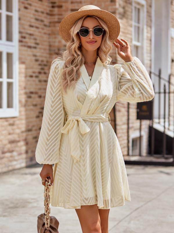 Long sleeve wrap front dress - Shop Style & More | Fresh Looks, Everyday Deals & Free Shipping