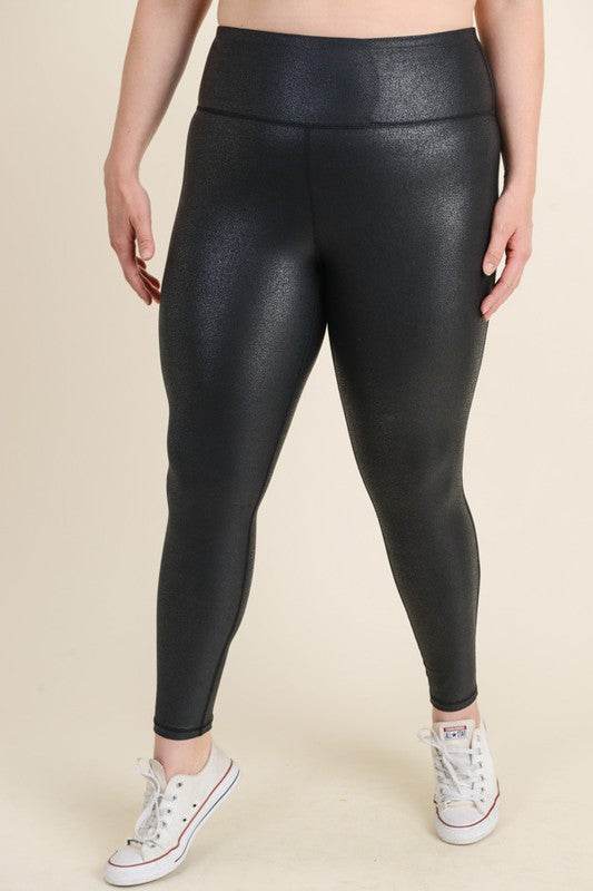 Curvy OG Foil High Waist Leggings - Shop Style & More | Fresh Looks, Everyday Deals & Free Shipping