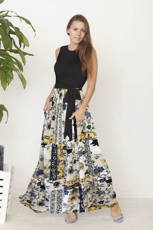 Sleeveless handkerchief woven skirt maxi dress - Shop Style & More | Fresh Looks, Everyday Deals & Free Shipping