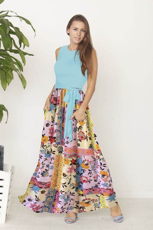 Sleeveless handkerchief woven skirt maxi dress - Shop Style & More | Fresh Looks, Everyday Deals & Free Shipping