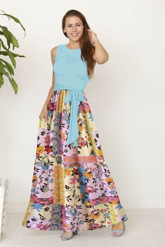 Sleeveless handkerchief woven skirt maxi dress - Shop Style & More | Fresh Looks, Everyday Deals & Free Shipping