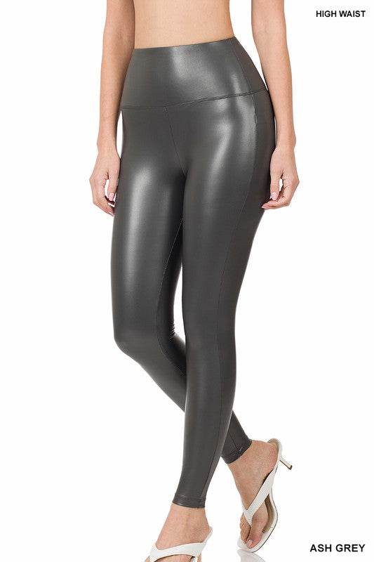 High Rise Faux Leather Leggings - Shop Style & More | Fresh Looks, Everyday Deals & Free Shipping