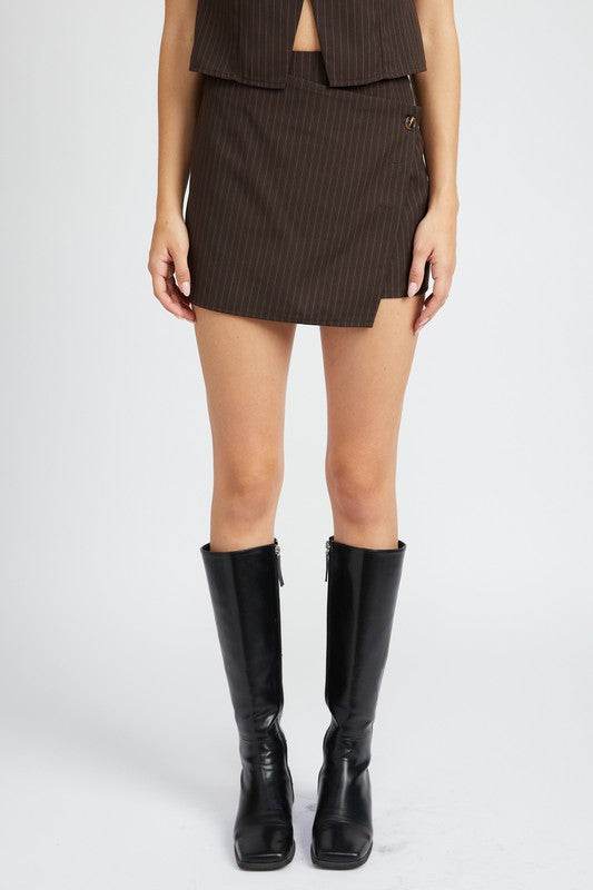 WRAP FRONT MINI SKORT - Shop Style & More | Fresh Looks, Everyday Deals & Free Shipping