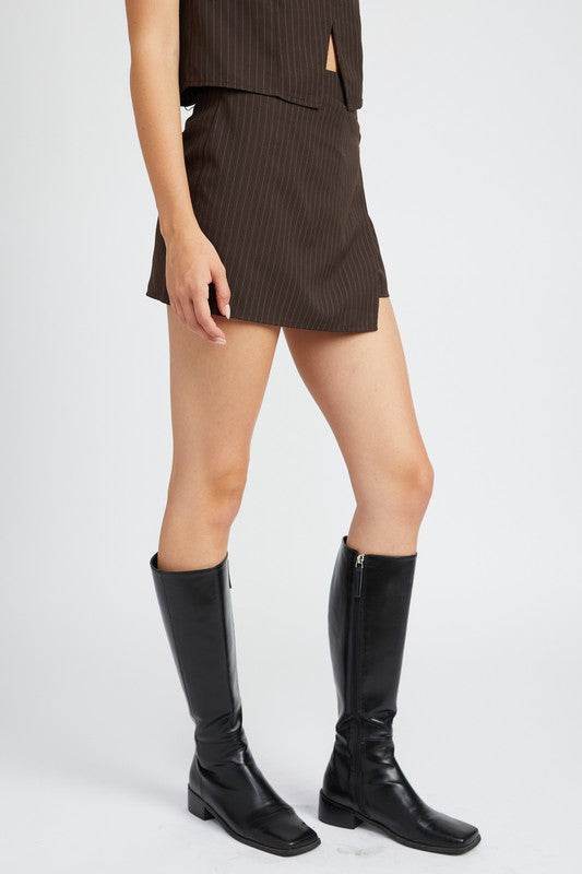 WRAP FRONT MINI SKORT - Shop Style & More | Fresh Looks, Everyday Deals & Free Shipping
