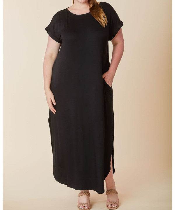 BAMBOO MAXI DRESS CURVY SIZE - Shop Style & More | Fresh Looks, Everyday Deals & Free Shipping