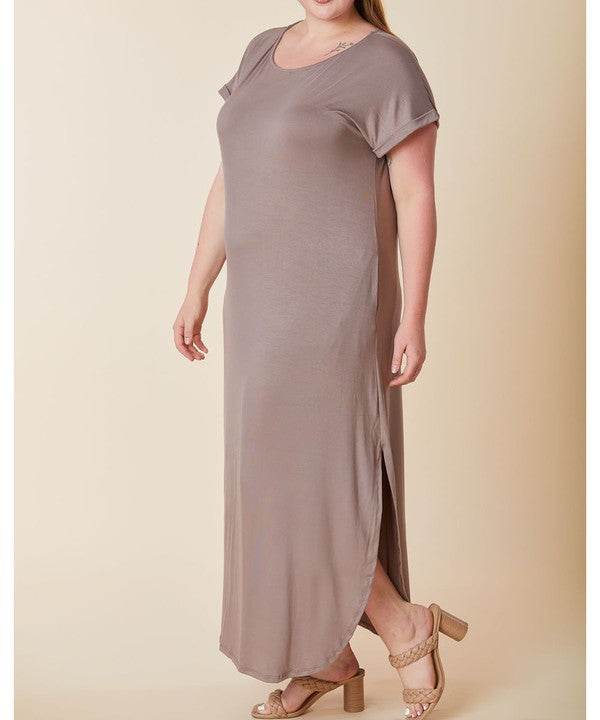 BAMBOO MAXI DRESS CURVY SIZE - Shop Style & More | Fresh Looks, Everyday Deals & Free Shipping