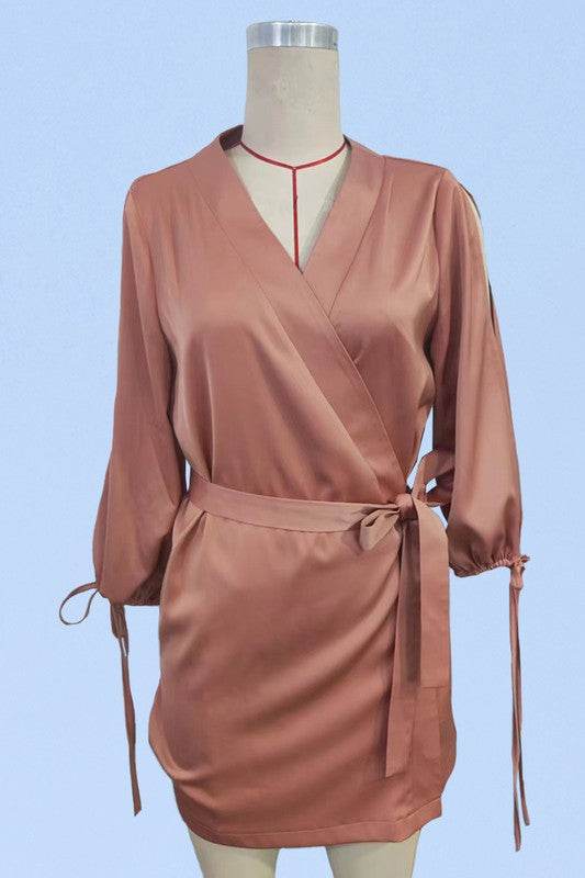 Satin Wrap Robe - Shop Style & More | Fresh Looks, Everyday Deals & Free Shipping