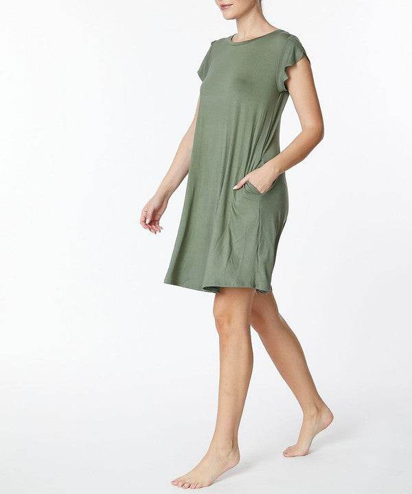 BAMBOO TULIP SLEEVE DRESS - Shop Style & More | Fresh Looks, Everyday Deals & Free Shipping