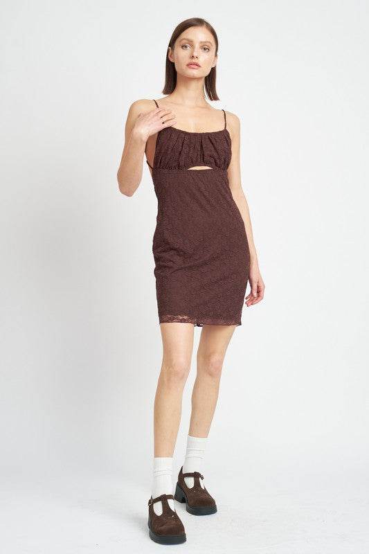 SPAGHETTI STRAP RUCHED BUST MINI DRESS - Shop Style & More | Fresh Looks, Everyday Deals & Free Shipping