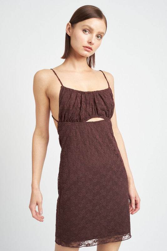 SPAGHETTI STRAP RUCHED BUST MINI DRESS - Shop Style & More | Fresh Looks, Everyday Deals & Free Shipping