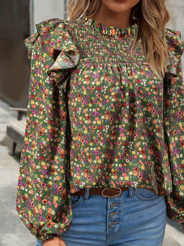 Long sleeve floral blouse - Shop Style & More | Fresh Looks, Everyday Deals & Free Shipping