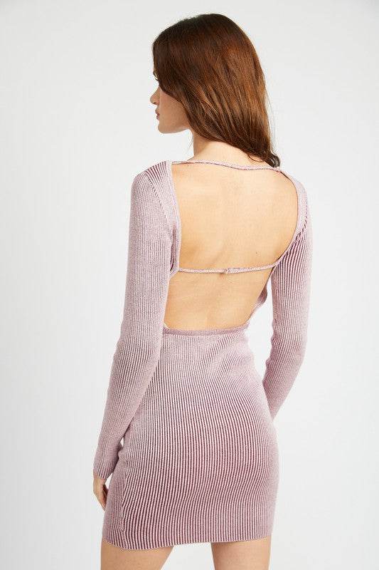 BODYCON MINI DRESS WITH OPEN BACK - Shop Style & More | Fresh Looks, Everyday Deals & Free Shipping