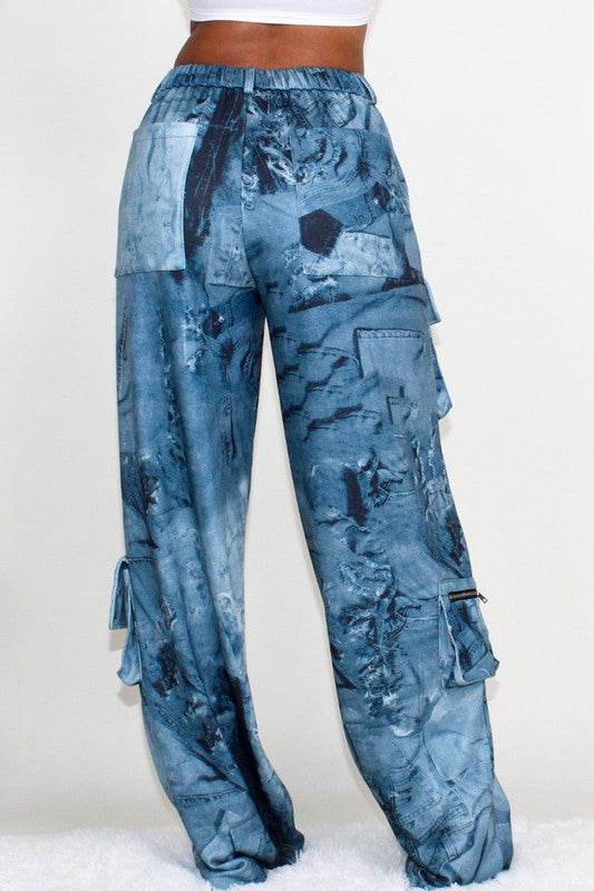 ATHINA TIE DYE PRINT CARGO CASUAL PANTS - Shop Style & More | Fresh Looks, Everyday Deals & Free Shipping