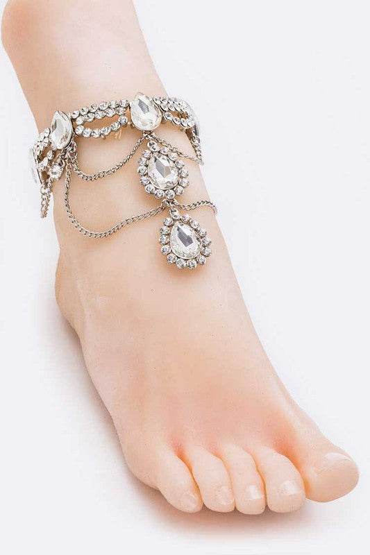 Crystal Statement Anklet - Shop Style & More | Fresh Looks, Everyday Deals & Free Shipping