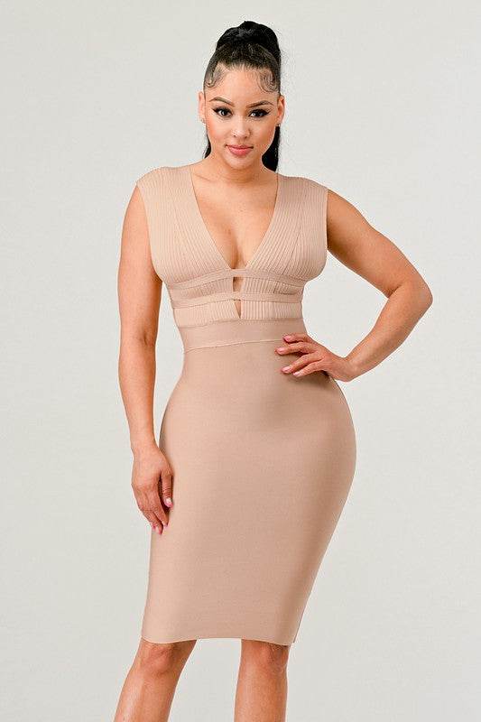 NATURALLY CHIC BANDAGE DRESS - Shop Style & More | Fresh Looks, Everyday Deals & Free Shipping