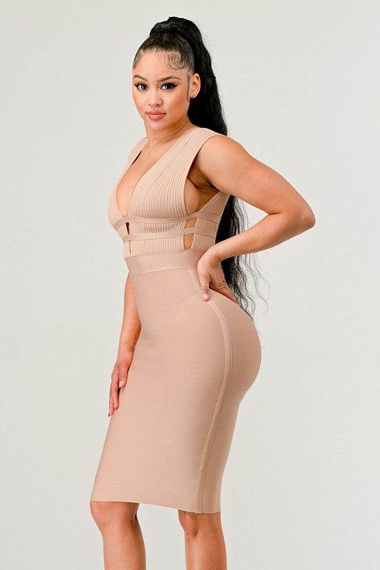 NATURALLY CHIC BANDAGE DRESS - Shop Style & More | Fresh Looks, Everyday Deals & Free Shipping