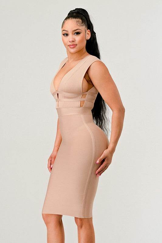 NATURALLY CHIC BANDAGE DRESS - Shop Style & More | Fresh Looks, Everyday Deals & Free Shipping
