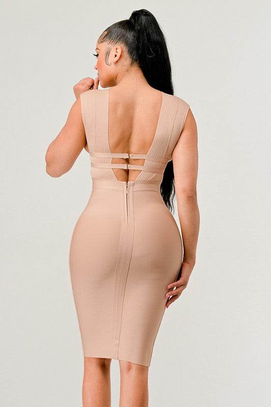 NATURALLY CHIC BANDAGE DRESS - Shop Style & More | Fresh Looks, Everyday Deals & Free Shipping