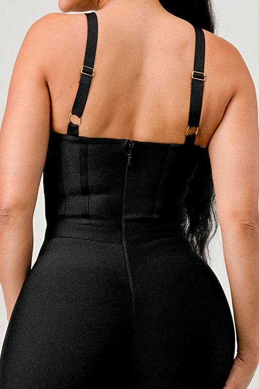 BODYCON BANDAGE JUMPSUIT - Shop Style & More | Fresh Looks, Everyday Deals & Free Shipping