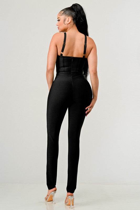 BODYCON BANDAGE JUMPSUIT - Shop Style & More | Fresh Looks, Everyday Deals & Free Shipping