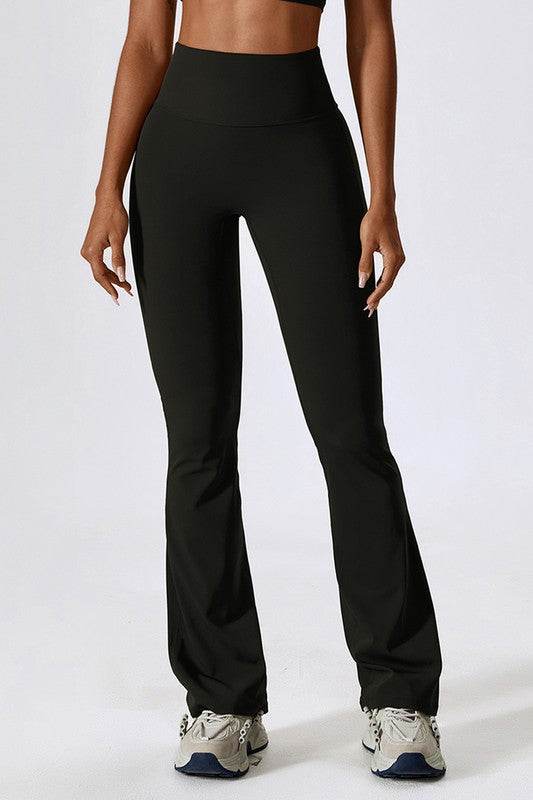 High-rise stretch flared pants - Shop Style & More | Fresh Looks, Everyday Deals & Free Shipping