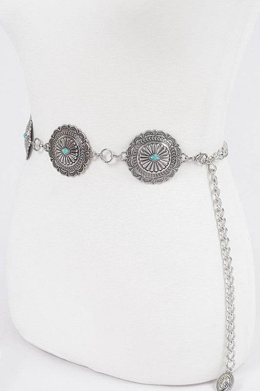 Western Concho Chain Belt - Shop Style & More | Fresh Looks, Everyday Deals & Free Shipping