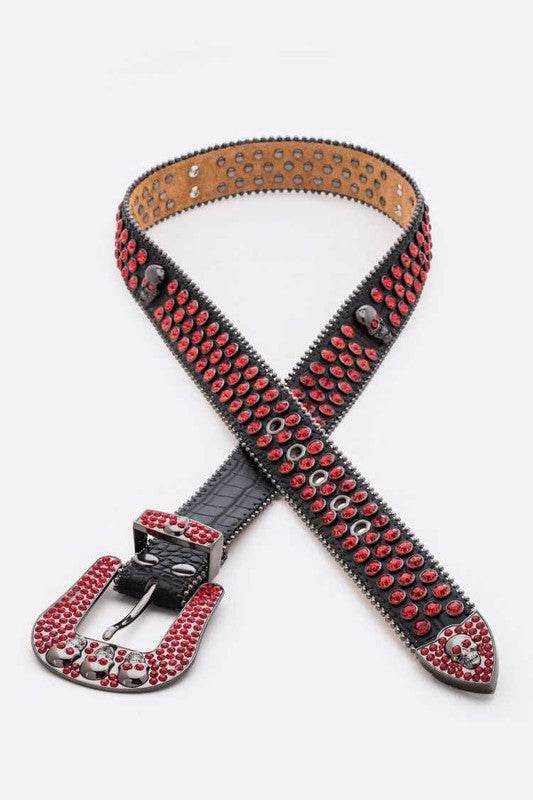 Crystal Statement Skull Belt - Shop Style & More | Fresh Looks, Everyday Deals & Free Shipping