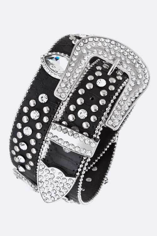 Crystal Almond Concho Western Belt - Shop Style & More | Fresh Looks, Everyday Deals & Free Shipping