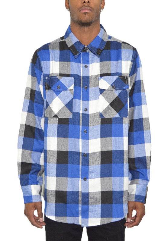 Weiv Long Sleeve Checkered Flannel - Shop Style & More | Fresh Looks, Everyday Deals & Free Shipping