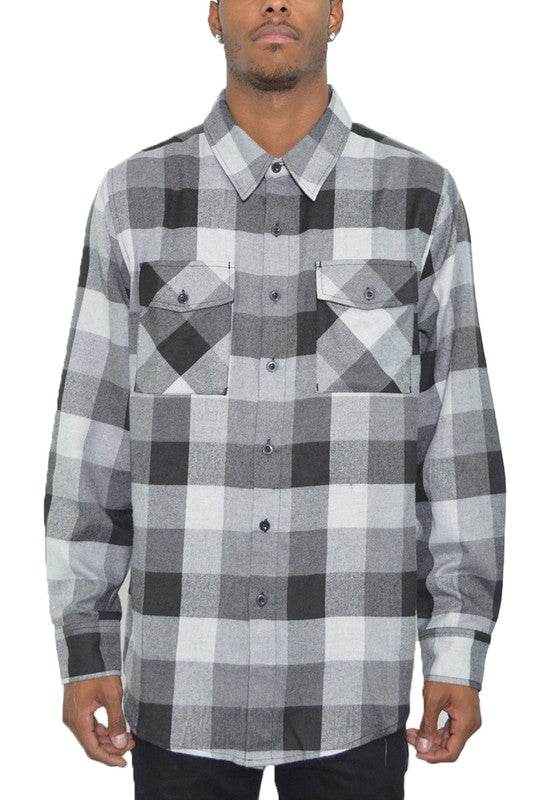 Weiv Long Sleeve Checkered Flannel - Shop Style & More | Fresh Looks, Everyday Deals & Free Shipping