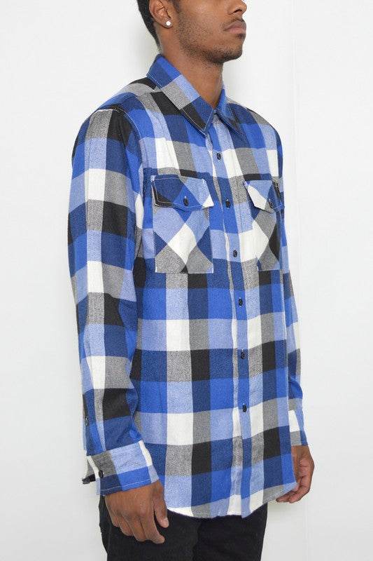 Weiv Long Sleeve Checkered Flannel - Shop Style & More | Fresh Looks, Everyday Deals & Free Shipping