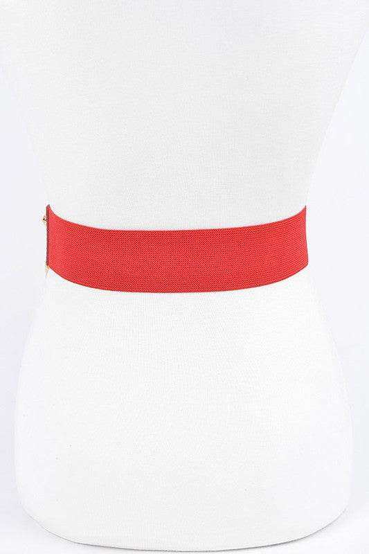 Double Buckle Metallic Stretch Belt - Shop Style & More | Fresh Looks, Everyday Deals & Free Shipping