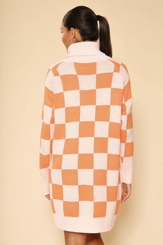 Checkered turtleneck sweater dress - Shop Style & More | Fresh Looks, Everyday Deals & Free Shipping