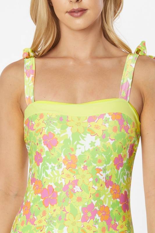 ONE PIECE BATHING SUIT FLORAL PRINT SHOULER TOP TI - Shop Style & More | Fresh Looks, Everyday Deals & Free Shipping