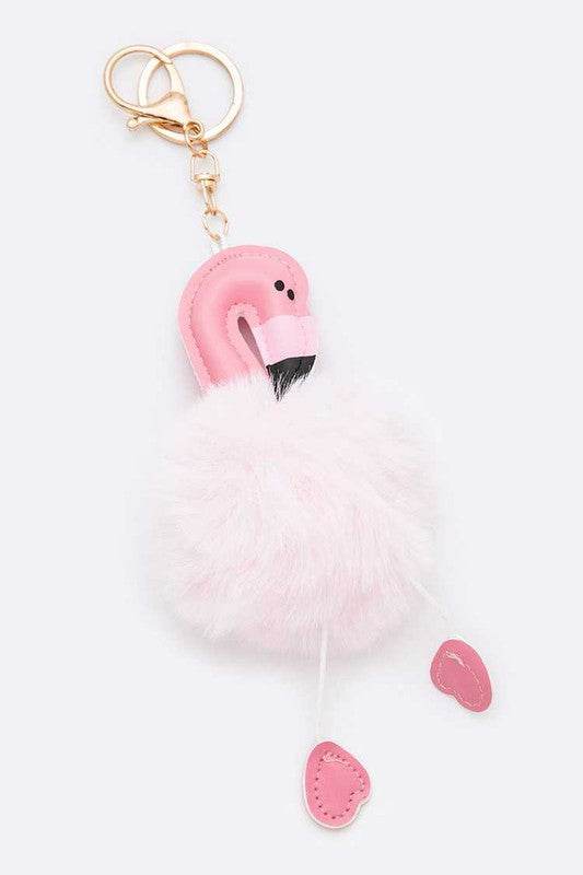 Fur Pom Flamingo Key Chain - Shop Style & More | Fresh Looks, Everyday Deals & Free Shipping